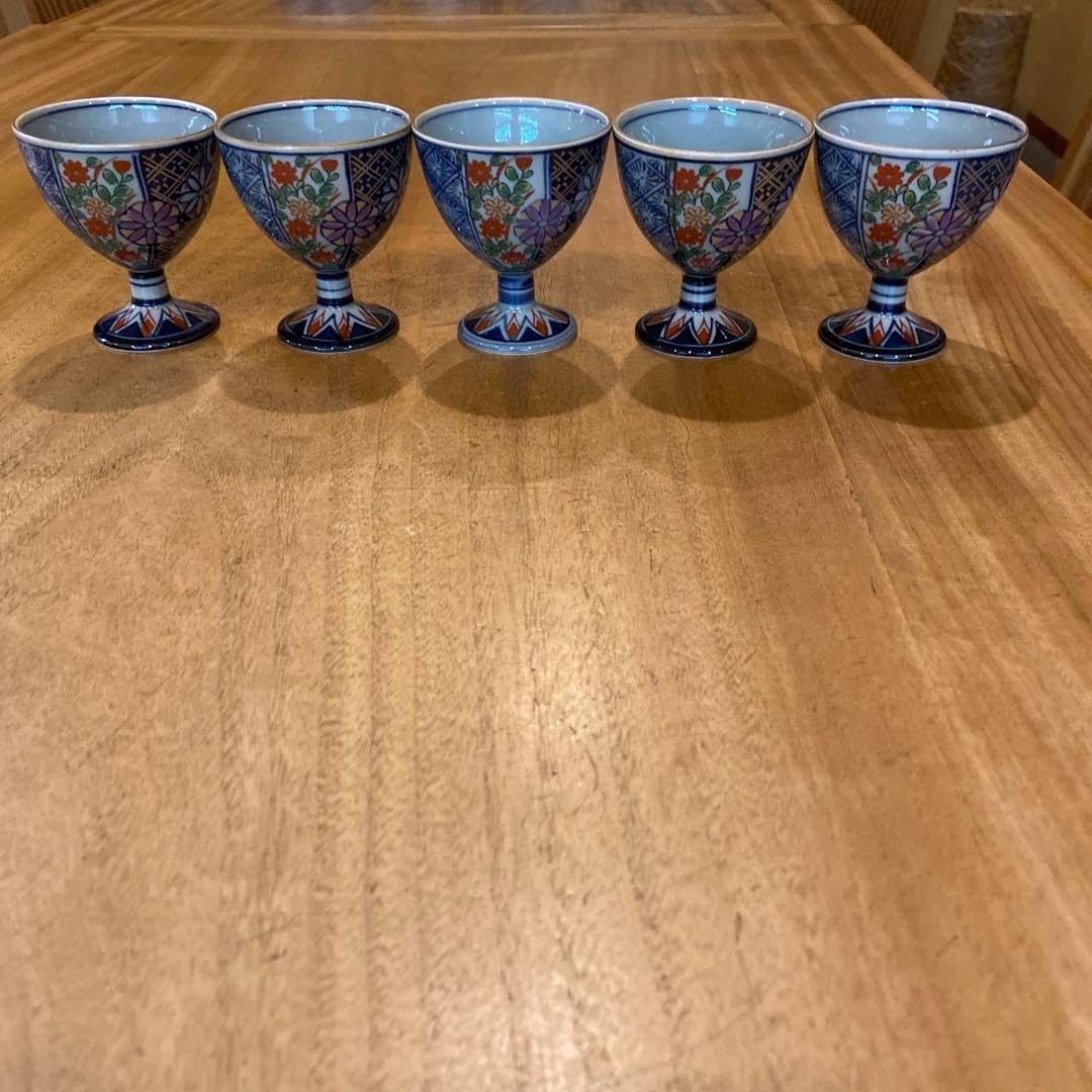 希少作☆中川自然坊☆絵唐津【窯変】焼酎杯共