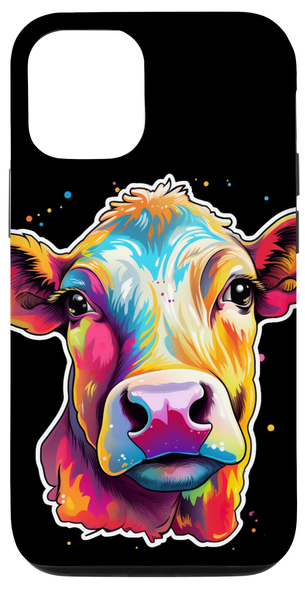 Amazon.co.jp: iPhone 13 Pro かわいい カラフル カラー ポップ 牛 