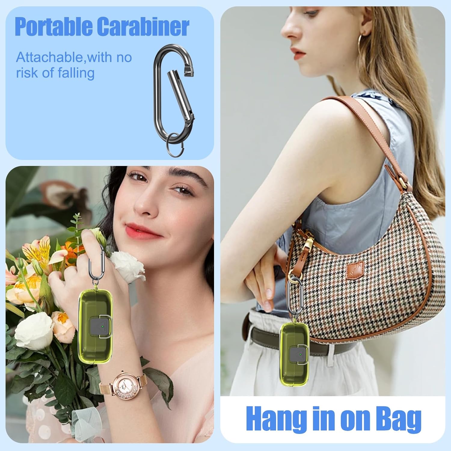 [with Safety Lock] for Sony WF-C510 Case Cover, Clear Soft TPU Protective Earbuds Case with Carabiner & Cleaner Kit Accessories Set(Clear Yellow) - Image 7