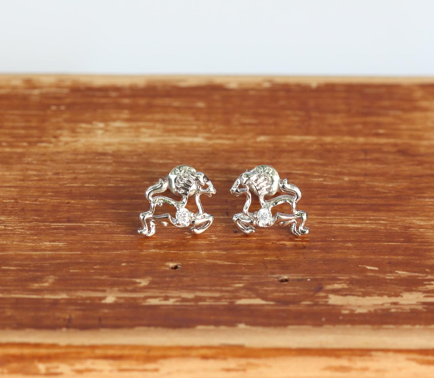 Baobei 925 Sterling Silver Zirconia Chinese Zodiac Signs Stud Earrings Cute Luckey birthday Animal Design for Women and Girls Friendship Birthday Gift (horse earrings) - Image 4