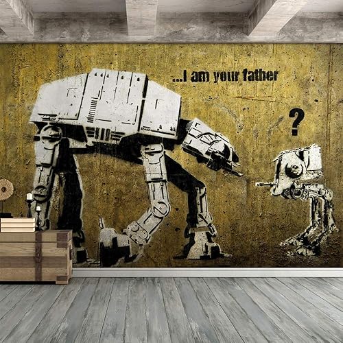 SIGNFORD - Papel tapiz colorido diseño de graffiti removible, papel de colgadura adhesivo para decoración de habitación y sala