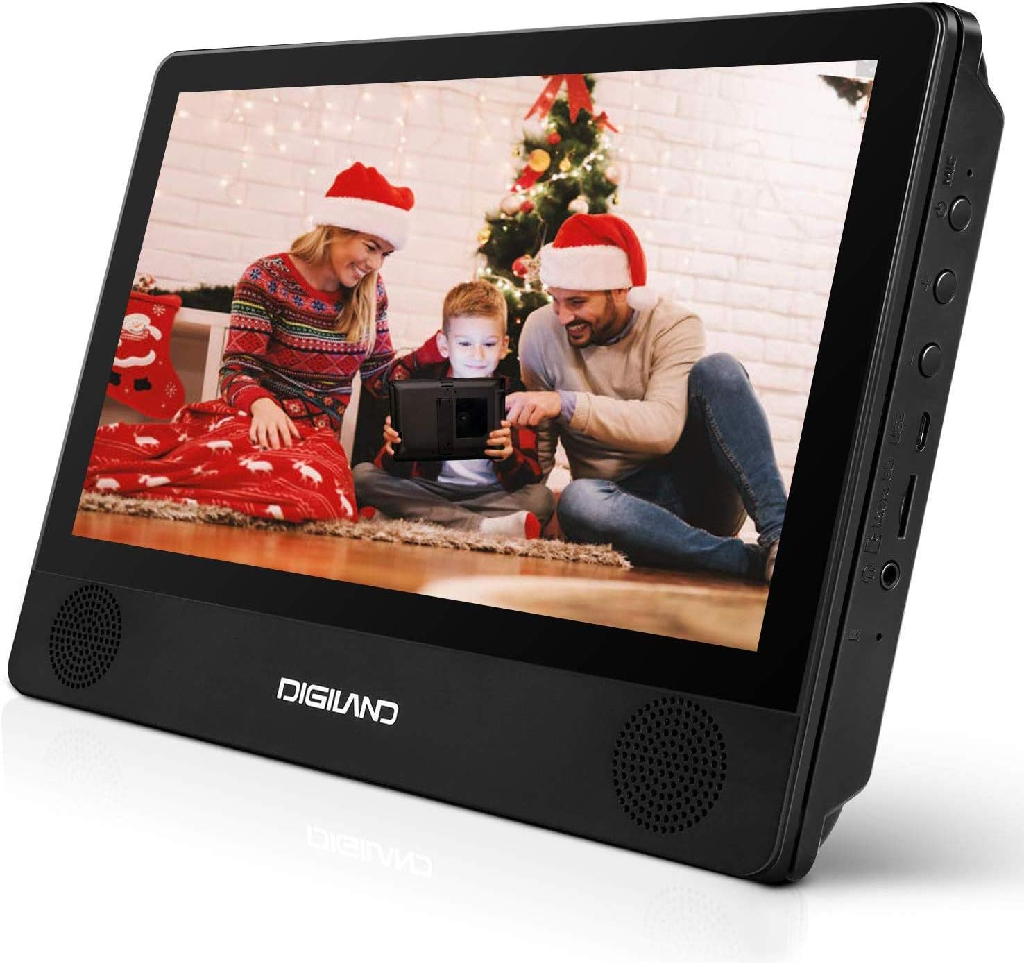 Digiland DL9003 2-in-1 Android 9.0 Tablet DVD Player Quad Core 1.3GHz 1GB 16GB - Black