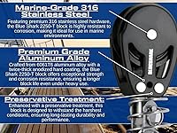 Vista 4 de BLUESHARK Bloques de vela de aluminio de 1.496 in eligen