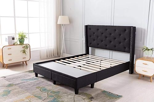 Miniatura 7 de Home Life furbed000052_Cloth_Full_Black_N Plataforma Cama