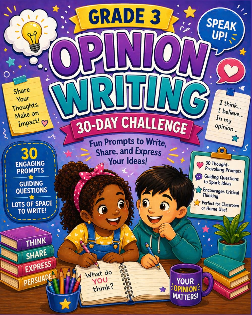 Grade 3 Opinion Writing: 30-Day Challenge (The Strong Writers Series)