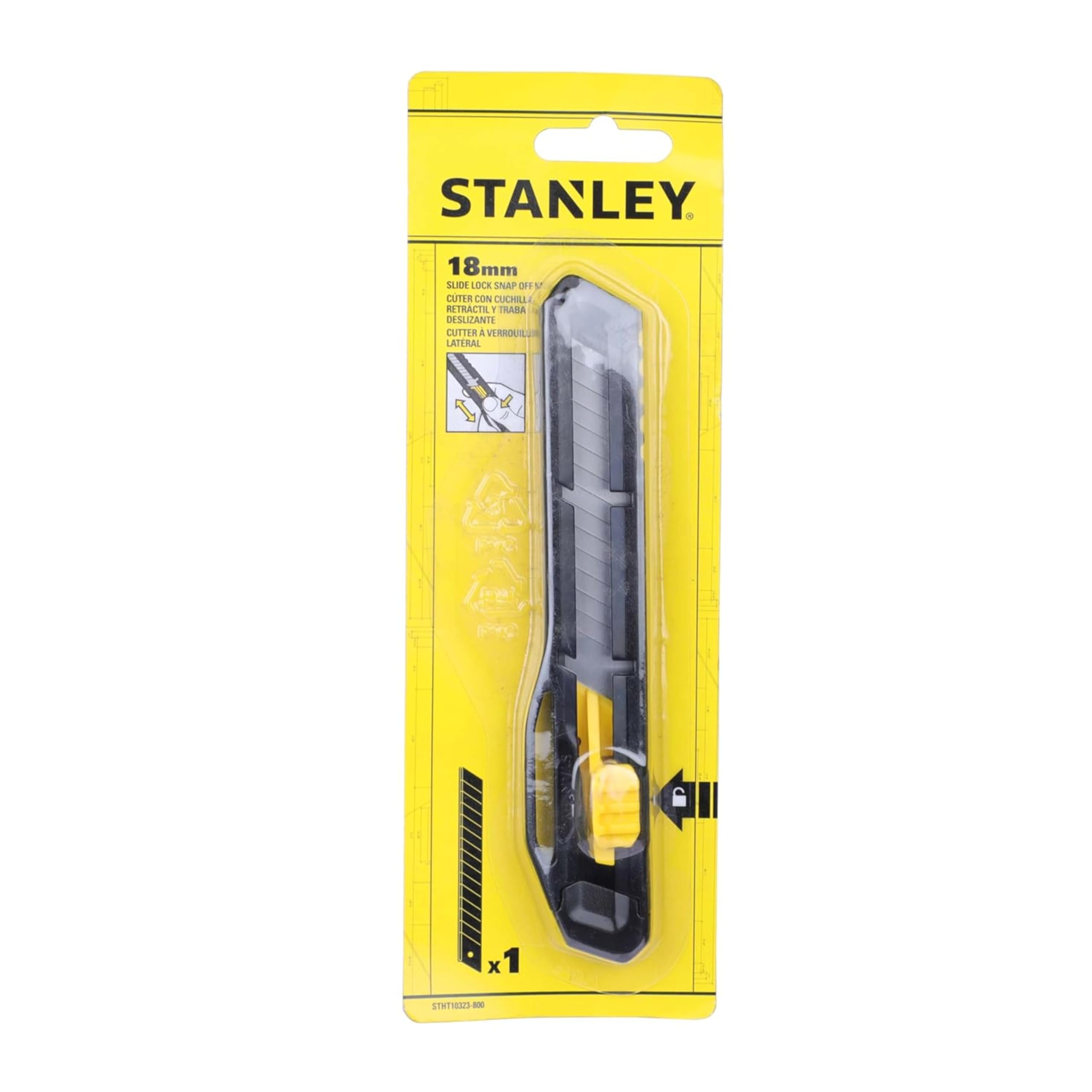 STANLEYStht10323-800 Eco Utility Knife, 18mm