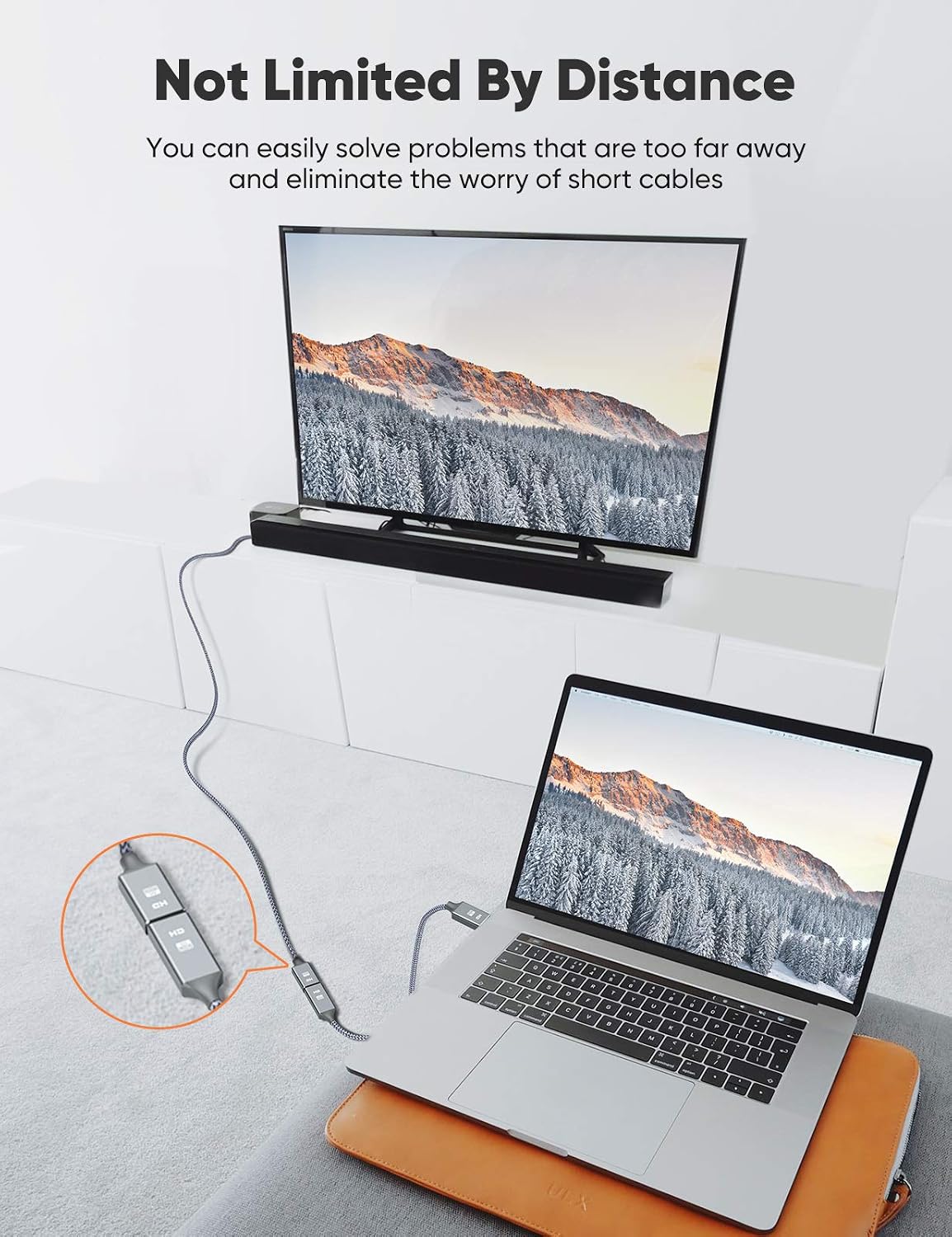 HDMI Extension Cable 1.5FT,Oldboytech 4K HDMI Extender Male to Female Cable, Nylon Braided 2.0 hdmi Extender Cable Supports 3D, Full HD,2160p,Compatible with Roku Fire Stick,for PS4,for HDTV, Monitor