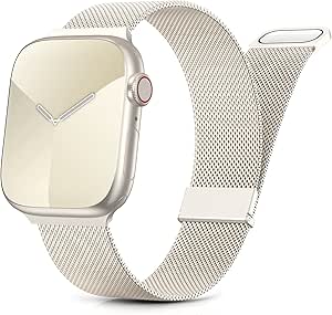 Yoohoo Armbänder Kompatibel mit Apple Watch Armband 40mm 41mm 42mm 49mm 45mm 44mm 38mm für Damen/Herren Prämie Edelstahl Metall Ersatz Armband für Apple Watch Ultra SE Series 8 7 6 5 4 3 2 1