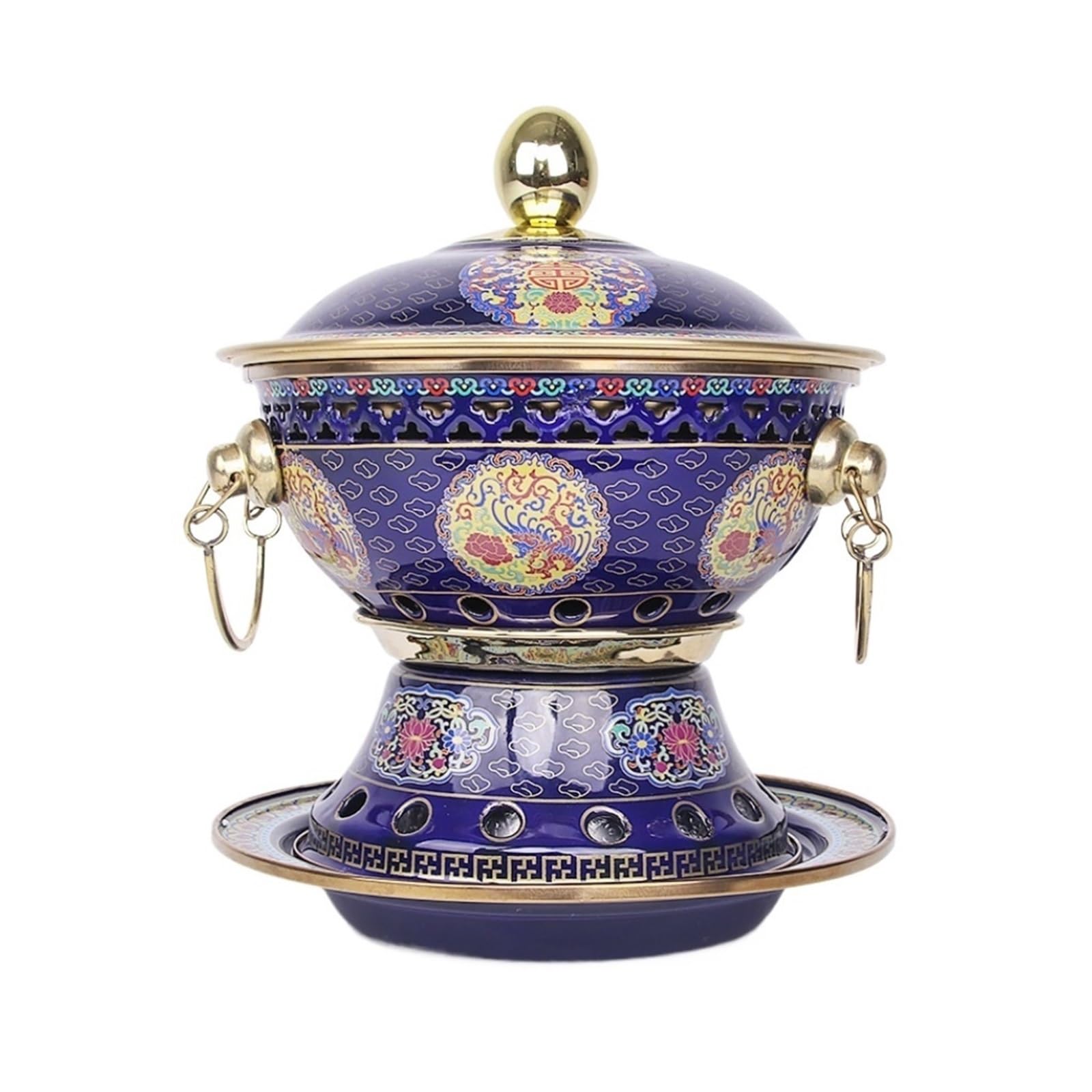 INUUXLG Beijing Copper Hot Pot,Chinese Style Hot Pot,Hot Pot Hotpot Single Person Small Copper Pot Hot Pot Hot Pot by Copper Hot Pot Chinese