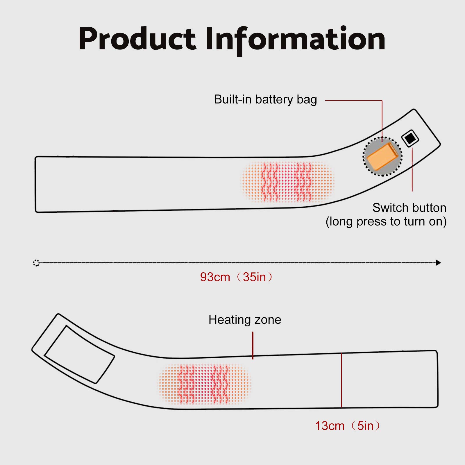 Image secondaire de Écharpe Chauffante Électrique Qdreclod - Douce et Lavable, 3 Niveaux de Chauffage