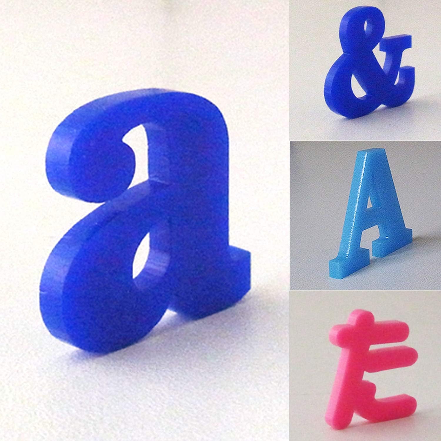 Amazon アンシャンテ工房 アルファベット 文字 アクリル製 1文字 5cm 厚さ3mm セリフフォント 切り抜き文字 ローマ字 平仮名 カタカナ 数字 アルファベット 記号 高さ おもちゃ おもちゃ