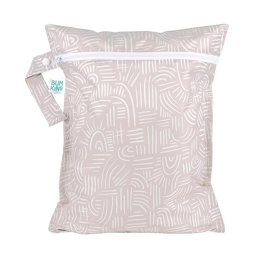 Miniatura 27 de Bumkins Bolsa impermeable para bebé, viaje, traje de baño, pañales de tela, piezas de bomba, piscina, playa, ropa de gimnasio, artículos de tocador,