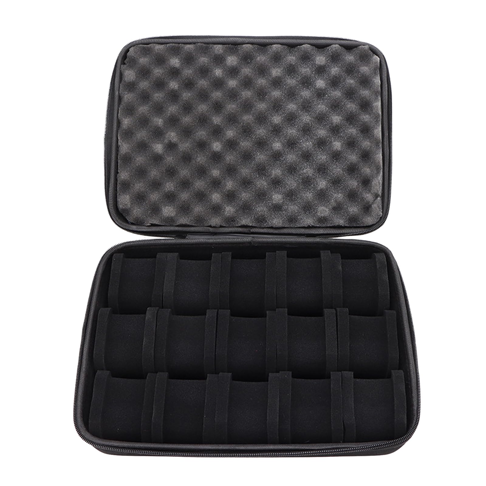 HDOYTXXM 15 Slot Watch Storage Pouches Waterproof Travel Carrying Case Bag with Soft Lining for Smartwatch Wristwatch Box Antiscratch Watch Storage with Soft Interior