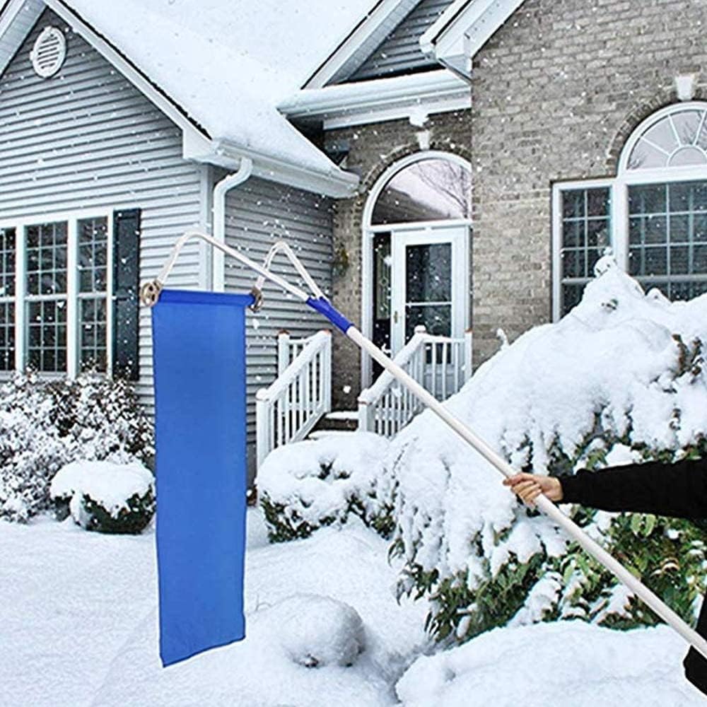 Review IKASNA Snow Rake 21 FT Roof Rake Snow Remover, Roof Snow Shovel
