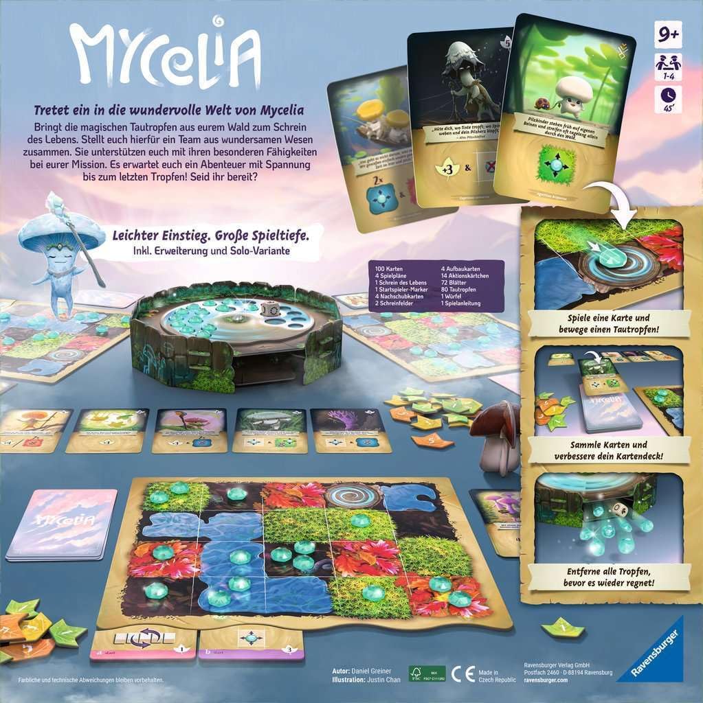 Ravensburger 27489 Mycelia Deckbuilding Game for Families, Board Game for Adults and Children from 9 Years - Simple Strategy Game for 1-4 Players