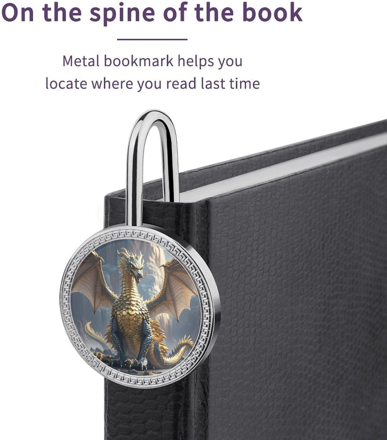 Decorative Metal Dragon Book Mark for Reading Lovers image 4