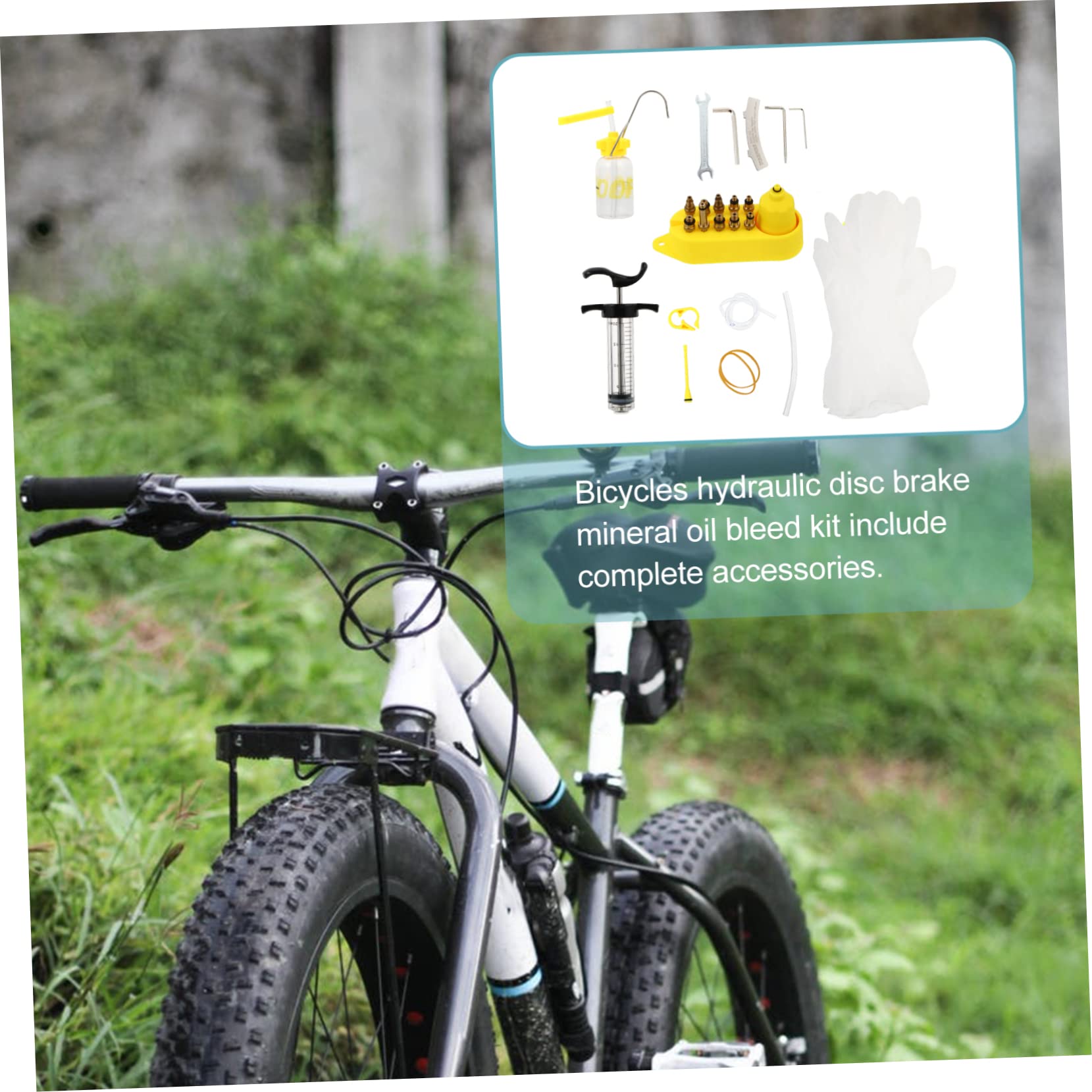 Sosoport 1set Kit di Riparazione Freni Disco Idraulici per Bici Completo di Attrezzi per Cambiare e Manutenzione con Giunti Strumento per Ciclisti