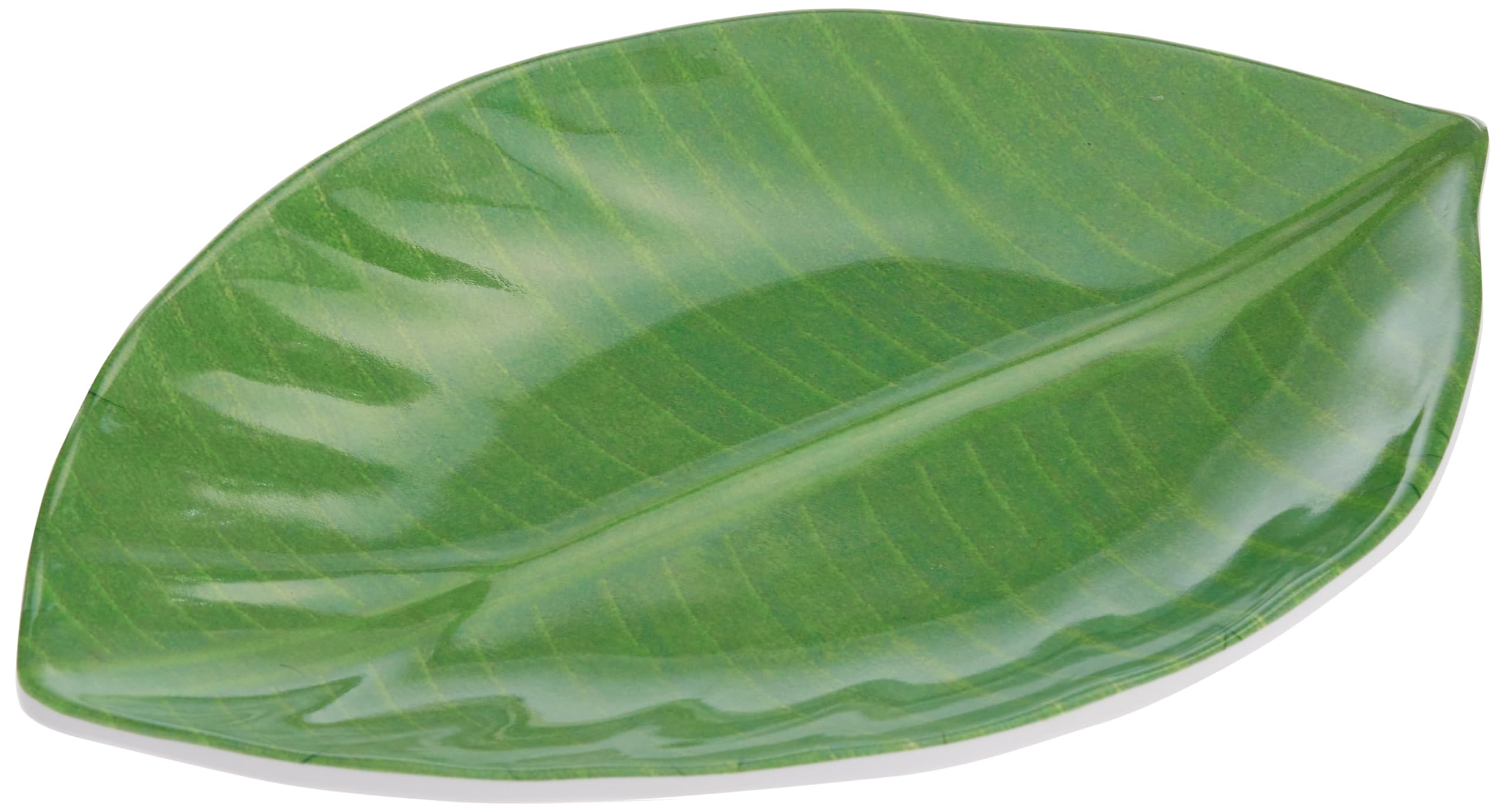 Harmony Leaf Plate, Banana Green, 25 cm x 18 cm x 2.2 cm, 0410