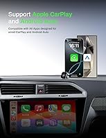 Vista 3 de Adaptador inalámbrico CarPlay 2 en 1 2026 compatible con Apple CarPlay y Android Auto, mini Bluetooth USB A y USB C Dongle Convertir con cable a