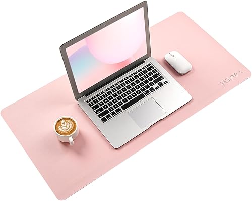 Miniatura 2 de seenda Protector de escritorio, alfombrilla antideslizante de piel sintética, tapete de escritorio impermeable extendido, tapete de escritorio