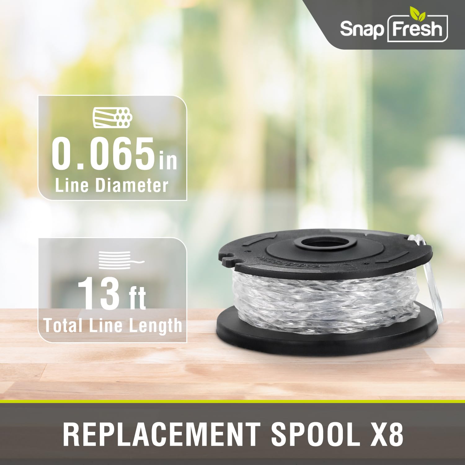 Amazon.com : SnapFresh 8 Packs Weed Eater String, 13 Ft 0.065