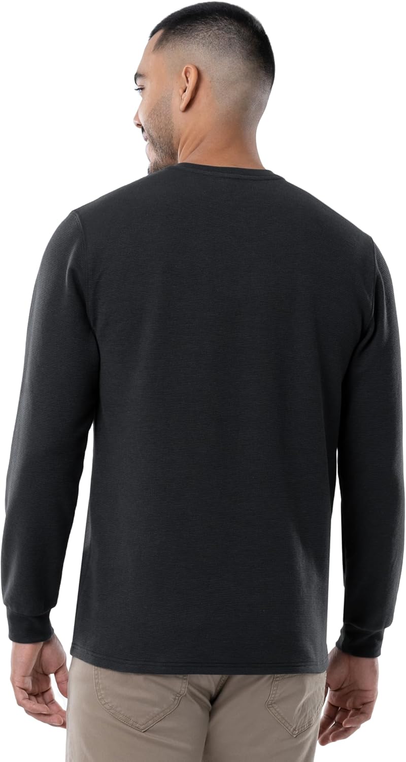 Wrangler Mens Long Sleeve Pocket Henley - Image 2