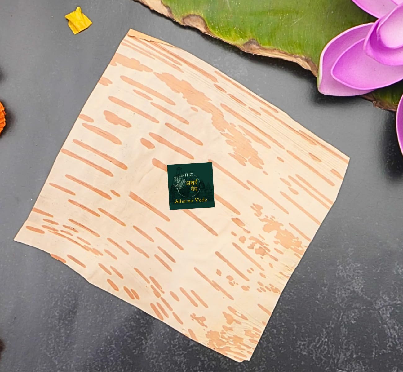 Bhoj patra Leaf, Bhojpatra Sheet Original (15 * 12 cm, Set of 2) Bhojpatra for Writing Yantra & Mantra | Bhoj Pattar, bhurjpatra