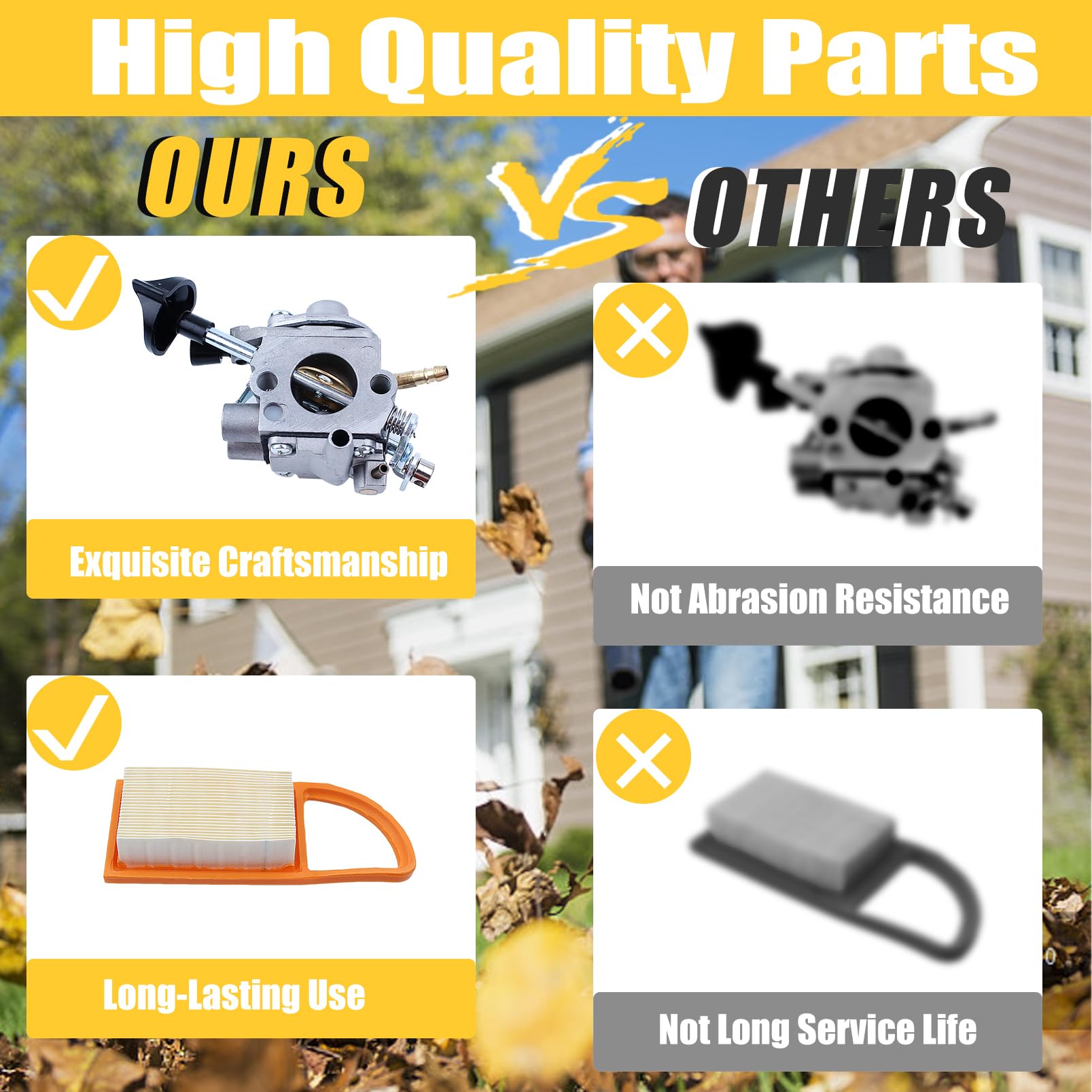 10 Filtri Carburante Realray Per Soffiatori A Zaino Stihl BR600, BR550, BR500, BR700. Modello 4282-007-3600. - Foto 4