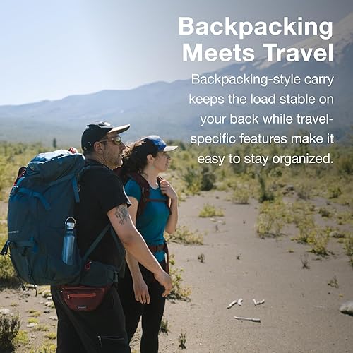 Miniatura 2 de Osprey Fairview Trek 50L Mochila de viaje para mujer, color azul jungla nocturna