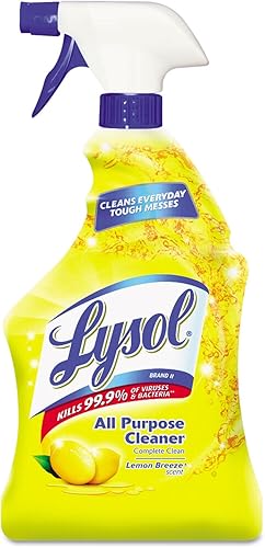 Lysol Spray limpiador multiusos, brisa de limón, 32 onzas