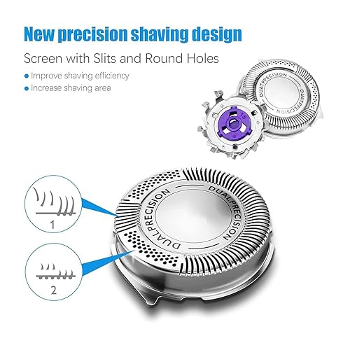 Miniatura 2 de HQ8 - Cabezales de repuesto para cabezales PT720 AT880, compatibles con afeitadoras Philips HQ8850 AT815 AT810, cabezales de afeitado eléctricos