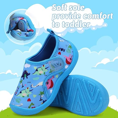 Miniatura 4 de FANTURE Zapatos de agua para niños y niñas, lindas sandalias acuáticas, playa, piscina, parque acuático, tenis acuáticos, para niños pequeños y