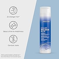 Vista 3 de Joico Color Balance Blue Shampoo For Lightened Brown Hair Eliminate Brassy Orange Tones Boost Color Vibrancy & Shine Protect Against Harmful
