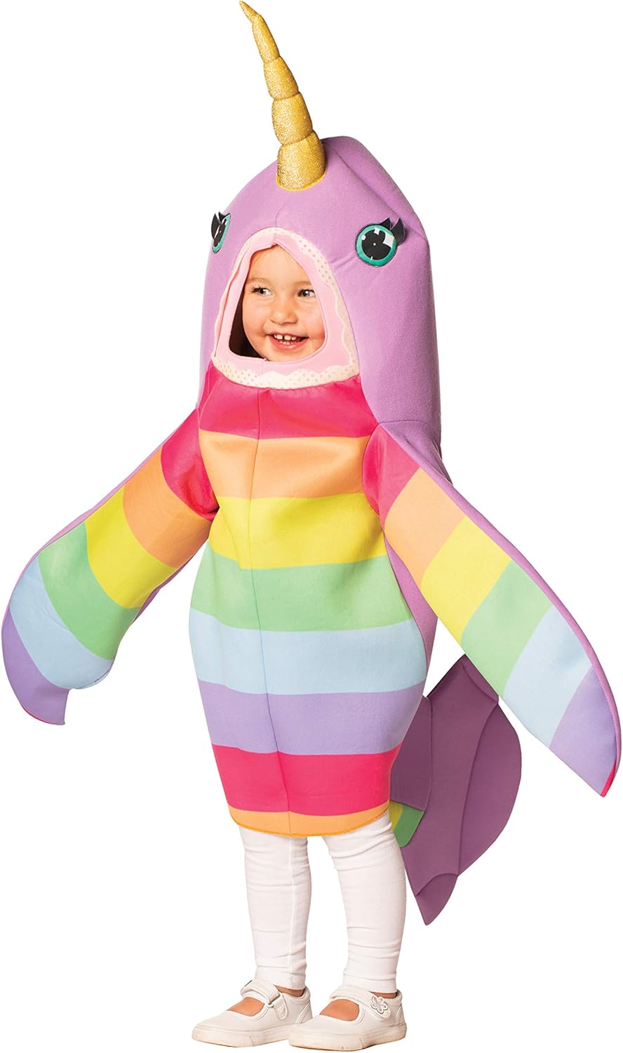 Rasta Imposta Magical Narwhal Whimsical Animal Halloween Costume, Child Size 3-4
