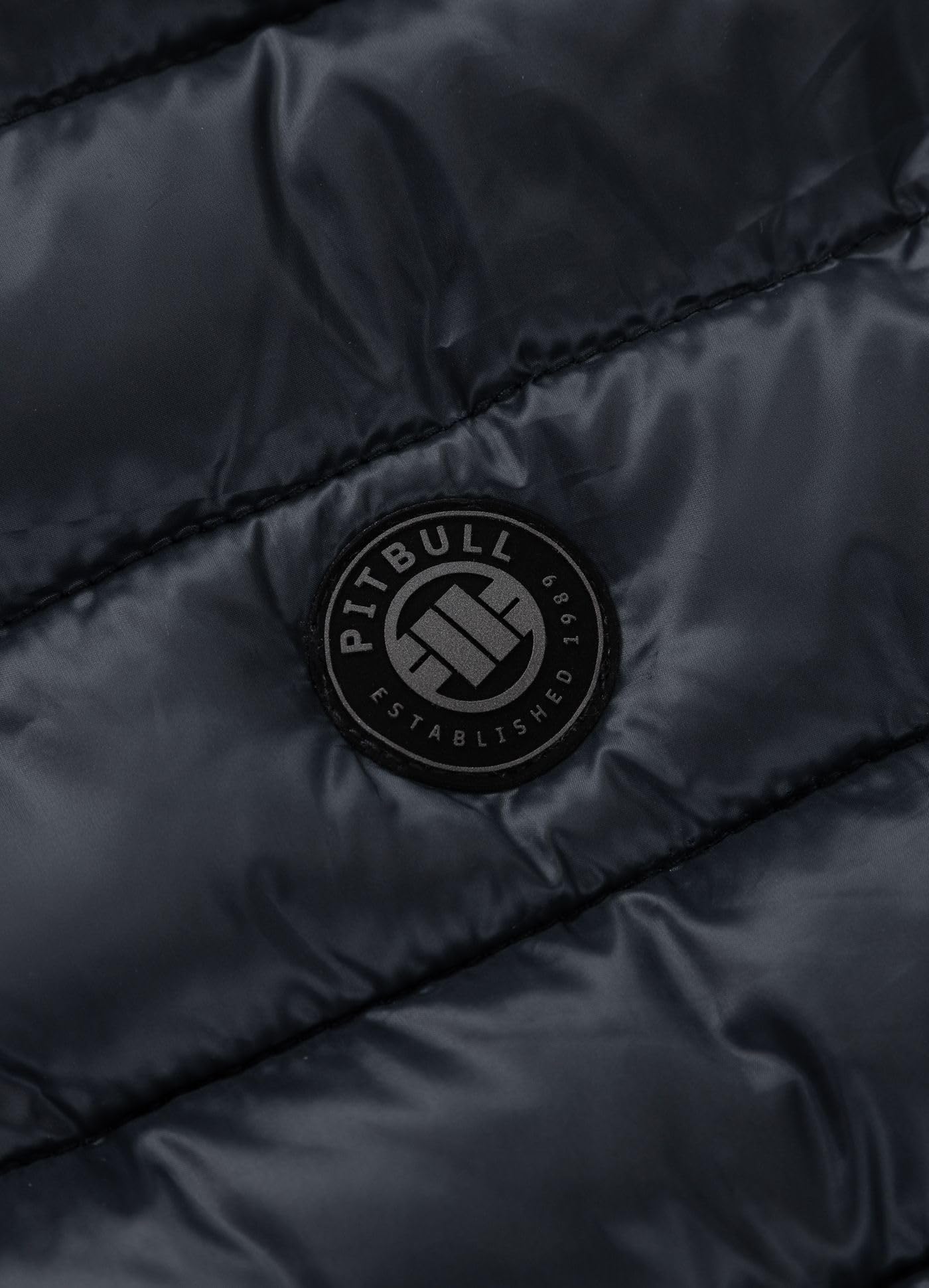 PITBULL Herren Steppweste FOLDABLE – Männer Leichte Gefütterte Weste Kompakt Packbar, Glänzende Polyester Freizeit Übergangsjacke mit Taschen & Reißverschluss