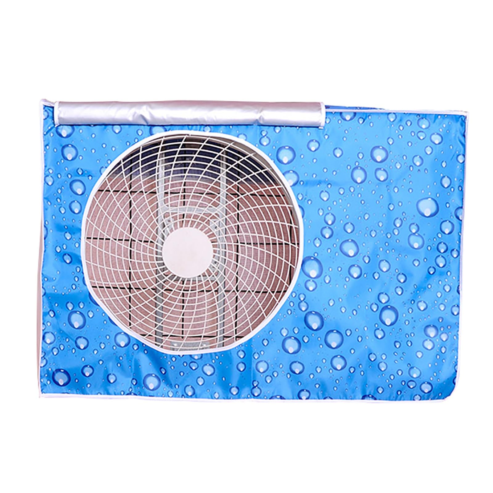 Ecwtpndf Blue Polyester Air Conditioner Cover