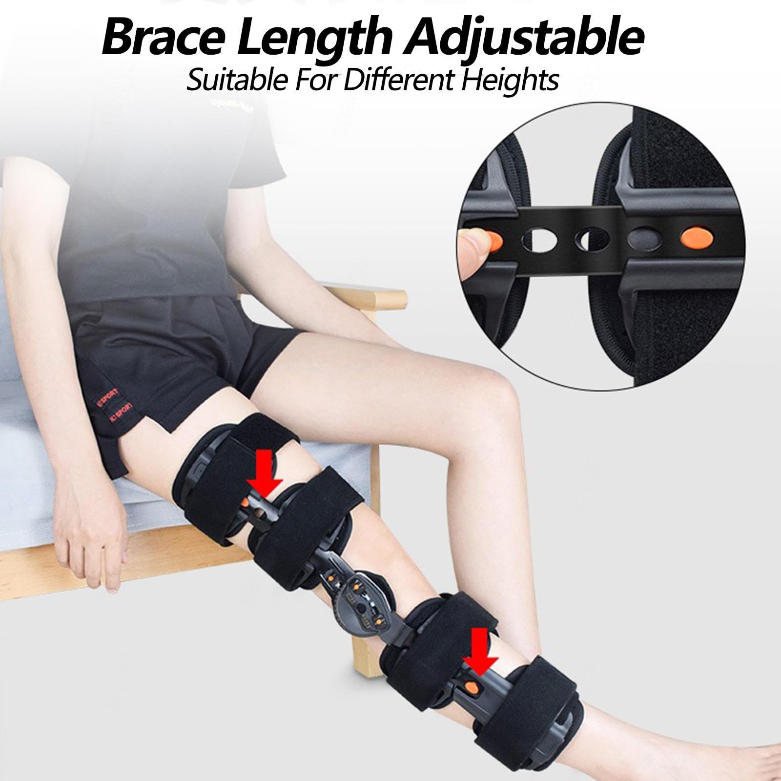 Rodillera Ajustable Bisagras Unisex, Lesiones Menisco, Lesiones Ligamentos, Estabiliza Ayudas Piernas Después Recuperación Lesión, Fractura Estabiliza Rehabilitación Posope