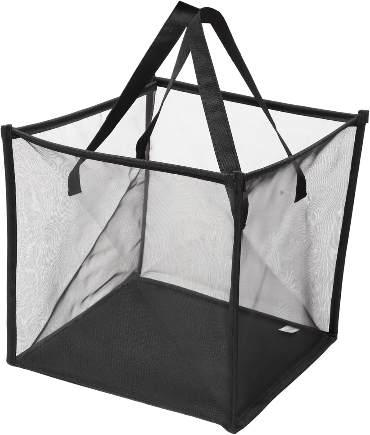 Healifty Foldable Laundry Hamper with Handles Mesh Basket for Bedroom and Home Portable Collapsible Clothes Storage Bin with Removable Bag Space Saving Organizer for Apartments and Travel