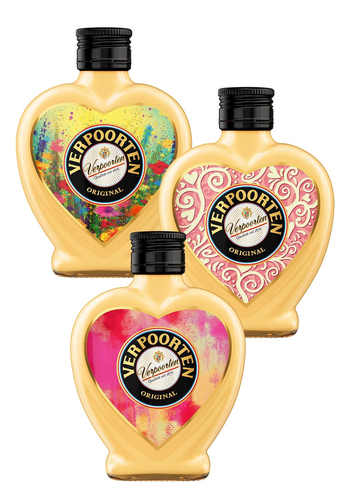 3 x 0,2 L Herzflasche VERPOORTEN ORIGINAL Eierlikör 20%vol