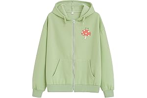 Women's Frog Zipper Skateboarding Hoodie
