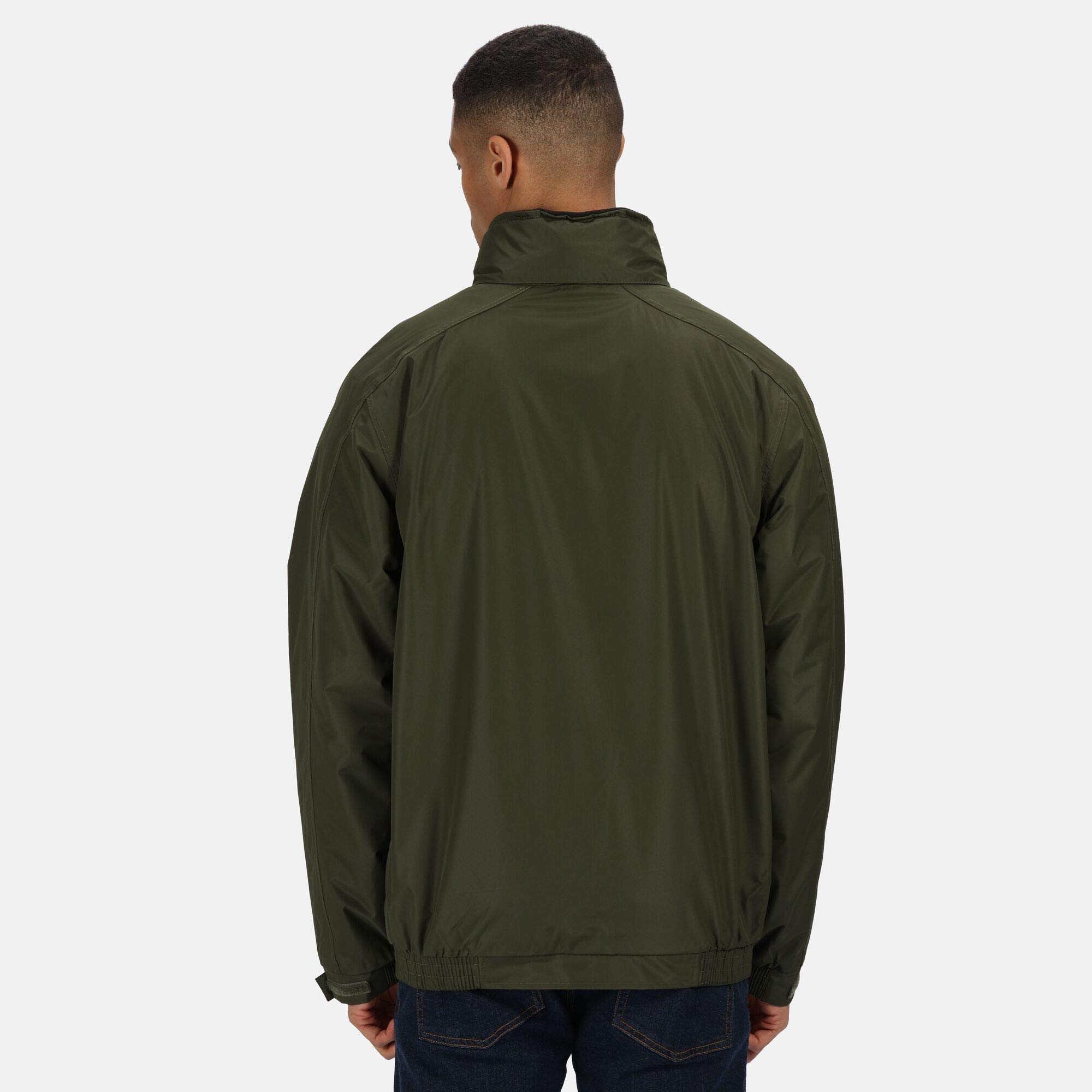 Regatta Dover Waterproof Concealed Hooded Fleece Lined Bomber Jacket Jackets Waterproof Insulated, Hombre, Classic Red/Navy, M