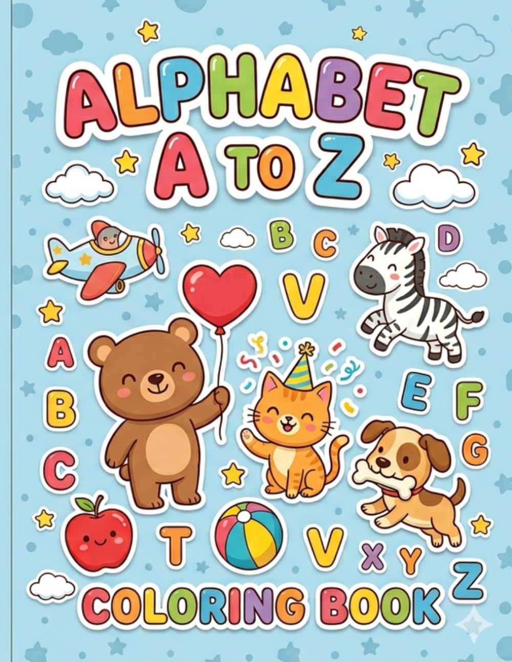 Alphabet A to Z - Coloring Book