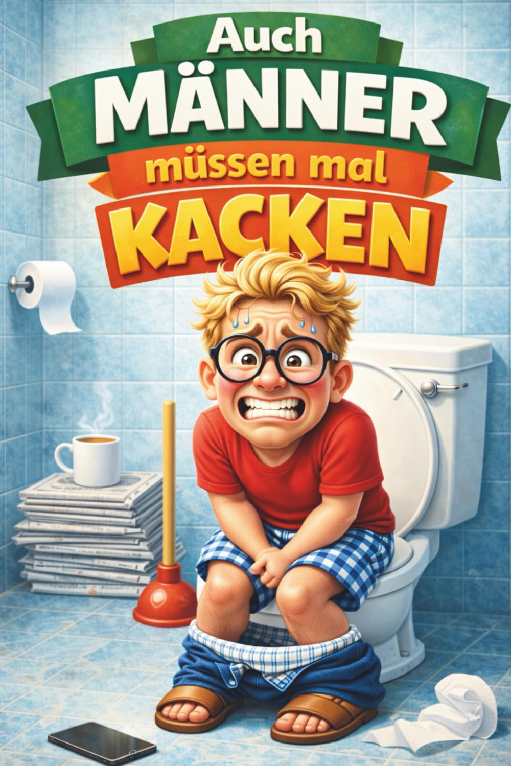 Auch Männer müssen mal kacken: 101 lustige Überlebenstipps für stressige Tage – das perfekte Geschenk für Männer mit Humor
