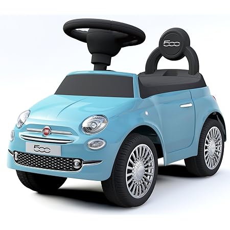 Amazon Fiat公認 足けり乗用玩具 フィアット500 Fiat500 足けり玩具 ｓｔ基準適合検査合格 ブルー 乗用玩具 三輪車 おもちゃ