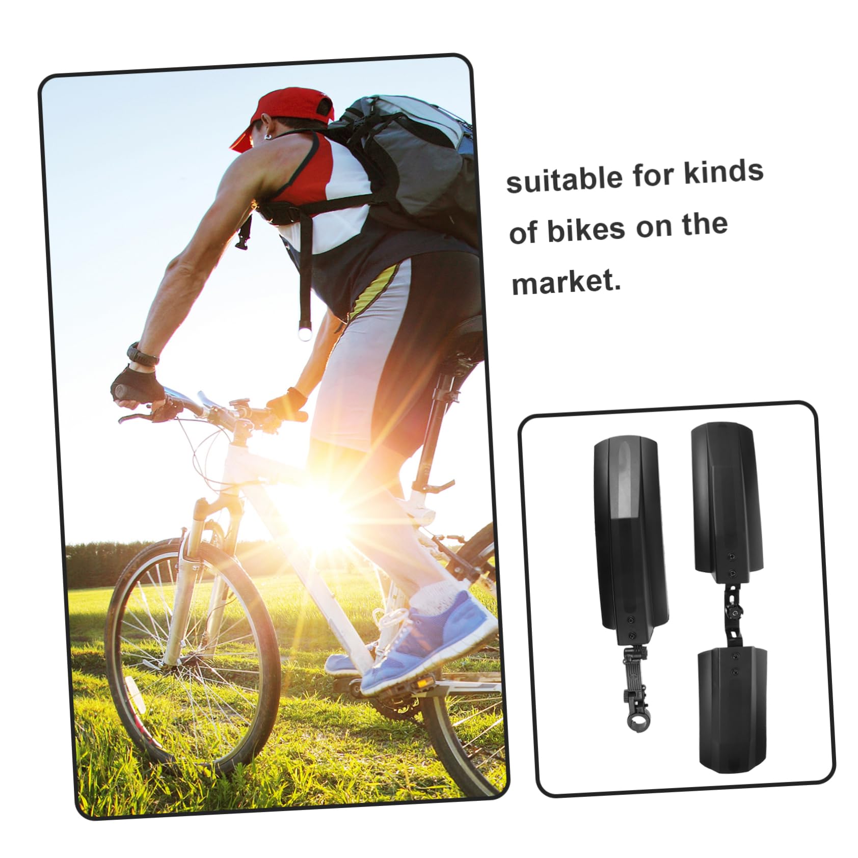 Toddmomy Guardabarros de Bicicleta Asiento Guardabarros Delantero de Bicicleta Guardabarros Bicicleta Accesorios Bicicleta Protector de Barro Resistente Guardabarros de protección