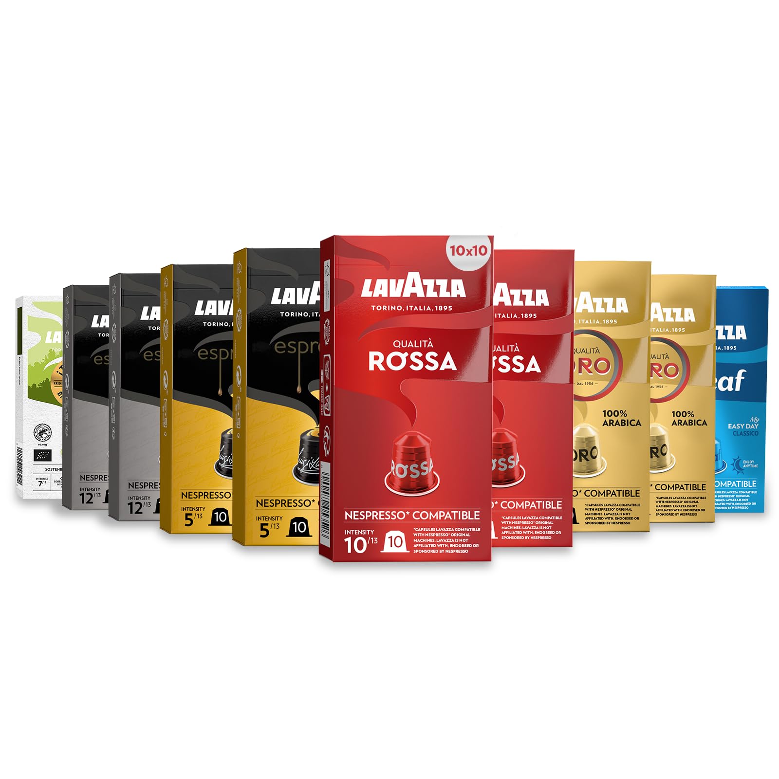 Lavazza, Variety Pack, 100 Coffee Pods Nespresso Compatible