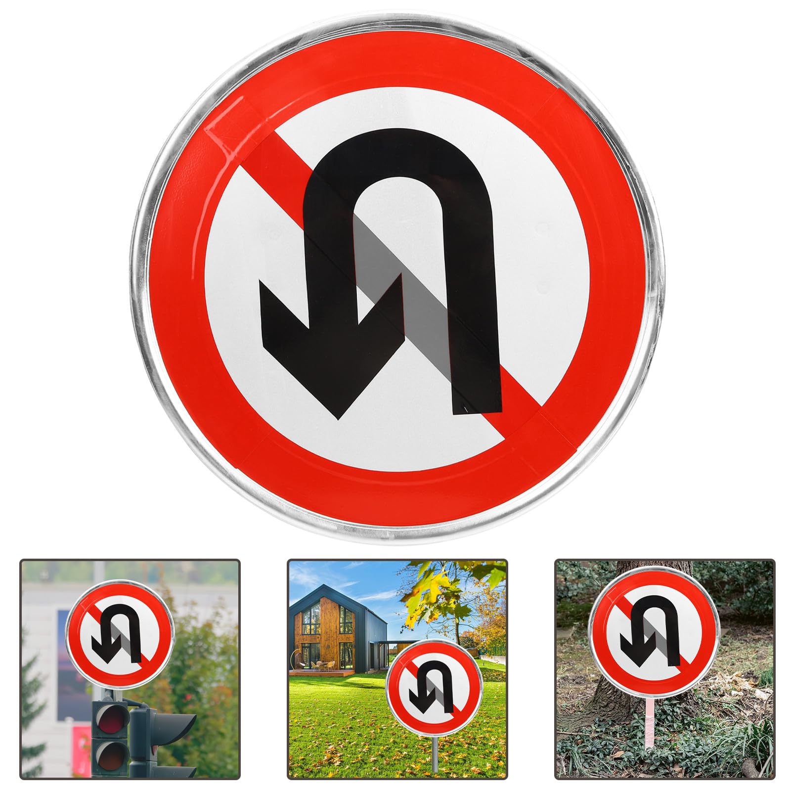 Operitacx Cartello Proprietà Privata Divieto di Accesso Design Riflettente in Alluminio per Controllo Traffico e Ingresso Vialetto