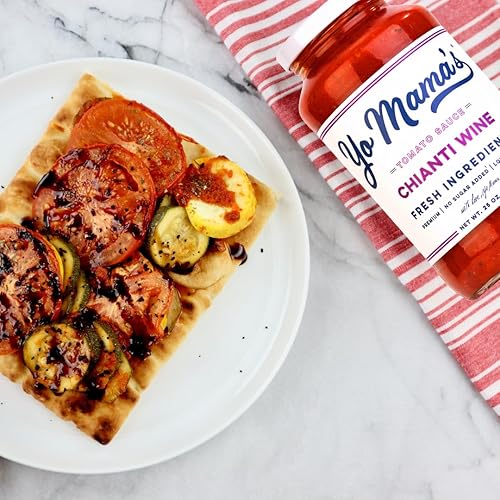 Miniatura 6 de Salsa de pasta Keto Chianti Wine de Yo Mama’s Foods – Pack de (2) – Sin azúcar añadida, baja en carbohidratos, baja en sodio, sin gluten, apta