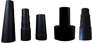 Universal Vacuum Hose Adapter Kit Rubber Reducer Attachment Designed to Fit More Vacuums - Fits 1 1/16 to 1 3/4 inches Plus shop Vac Adapter -5 Pieces