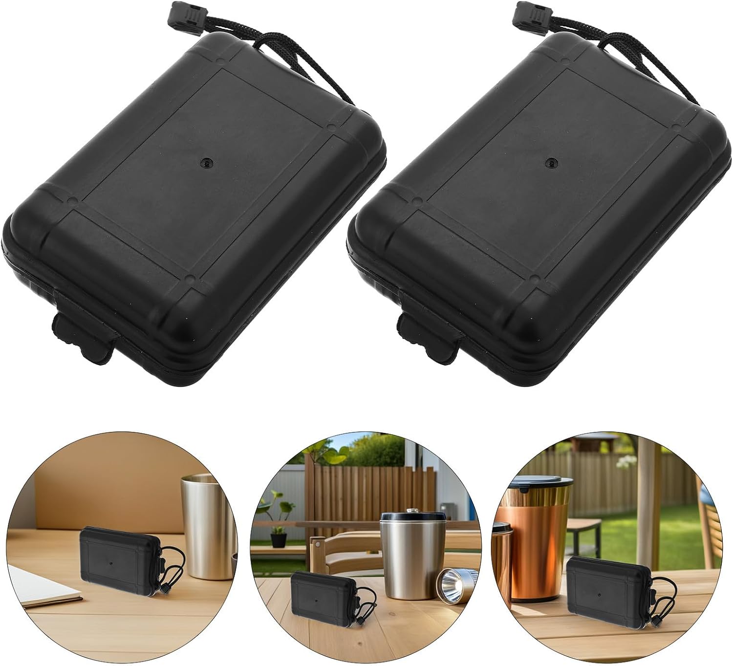 Kisangel 2pcs Black Pe Arrowhead Storage Case for Arrows Organizer with Weatherproof Material and Fast Identification, for Outdoor Archery Range and Practice Sessions